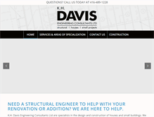 Tablet Screenshot of khdavis.com